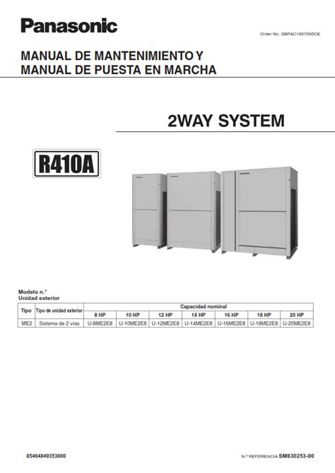 CODIGOS DE ERROR AIRE ACONCICIONADO PANASONIC MANUAL DE MANTENIMIENTO Y