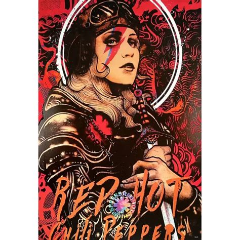 โปสเตอร วง Red Hot Chili Peppers เรดฮอตชลเพปเปอส วงดนตร ภาพวงดนตร โปสเตอร ตดผนง สวยๆ