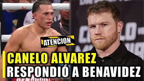 Ultimo Minuto Canelo Responde A Benavidez Esto Dijo Hay Pelea