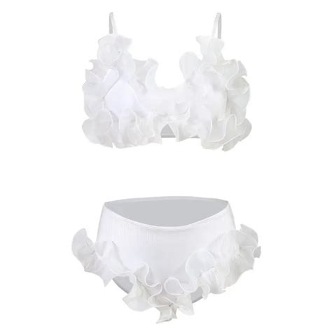 Sexy Korean Split Swimsuit Women S Triangle Bikini Three Pieces Beachwear Smock Goddess Fan