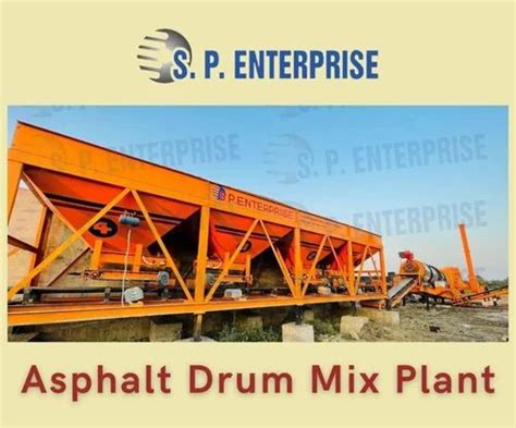 SP Enterprise Chain Automatic Hot Mix Plant Model Dm 60 Output Capacity 90 120 Tph For Road