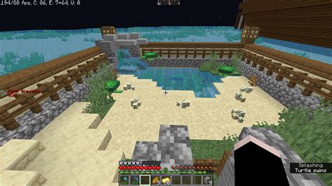 I built a turtle enclosure, what do you think? : r/Minecraft