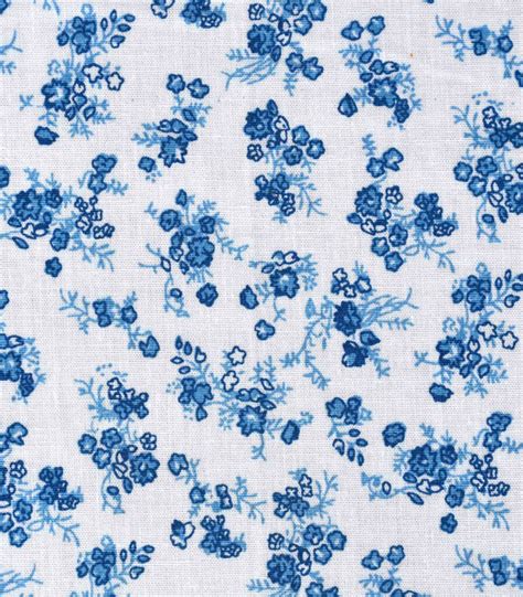 Cotton White Base Flower Print Fabric Fc Oa Dinesh Exports