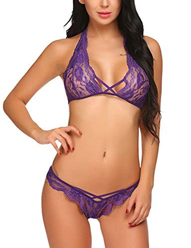 Avidlove Matching Bra And Panty Sets Lace Lingerie Strappy Babydoll