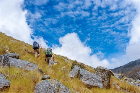 Paisagem De Santa Cruz Trek Cordillera Blanca Peru Fotografia