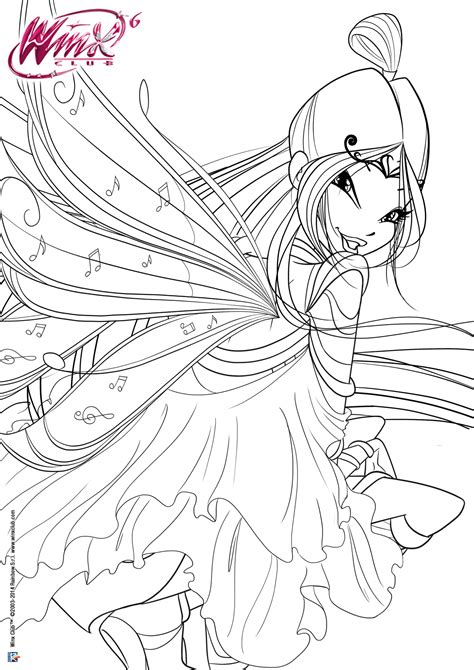 Coloriage Winx Club Musa Coloriage Winx Club Coloriages Dessins Porn
