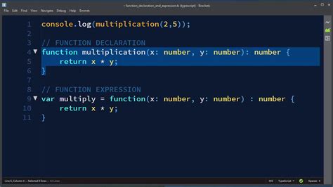 Function Declarations And Function Expressions In Typescript And