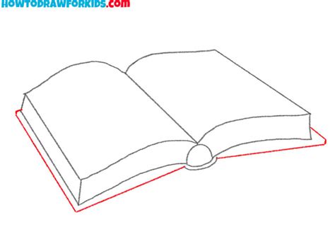 how to draw a open book