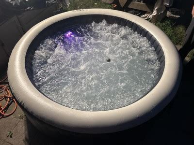 Intex Purespa Plus Or Person Portable Inflatable Round Hot Tub Spa With Soothing Bubble Jets