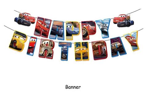 Cotill N Globos Decorativo Fondo Tel N Cumplea Os Cars Tu Fiesta A