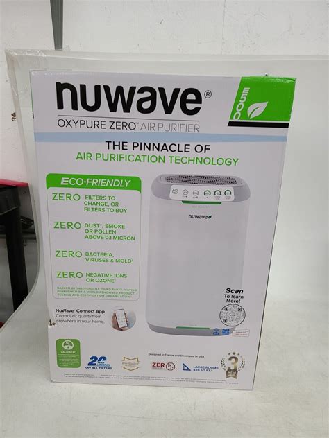 Nuwave Oxypure Zero E Plug In Air Purifier White