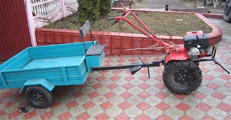 Делаем самодельный прицеп и прицепное устройство для мотоблока своими ...