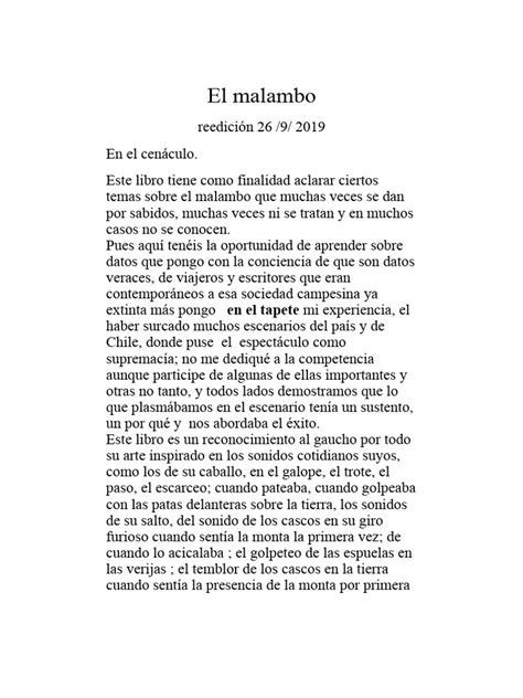 El Malambo Pdf