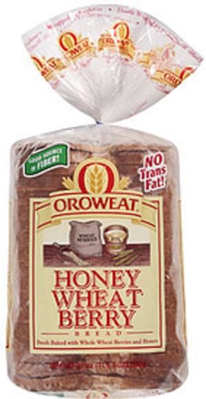 Oroweat Honey Wheat Berry Bread - 24 oz, Nutrition Information | Innit