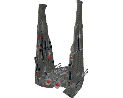 Lego Star Wars Kylo Ren's Command Shuttle 3D Model $5 - .3ds .blend .dxf .obj .lwo - Free3D