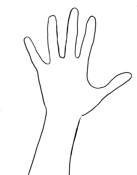 Printable Hand And Arm Template Printable Templates