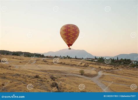 Hot Air Balloon Flight In Turkey Stock Image Image Of Mountains Amazing