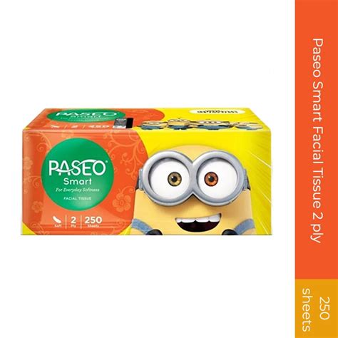 Jual Tissue Paseo Smart Facial Tissue Wajah 250 Sheet 2 Ply Minions