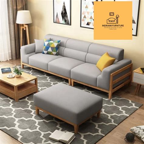 Jual Sofa L Putus Minimalis Modern Super Elegan Sofa Jati Kuat Awet