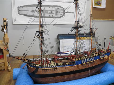 HMB Endeavour By BANYAN FINISHED Artesania Latina Circa Page Kit Build