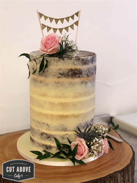 Naked Semi Naked Buttercream Wedding Cakes Cut Above Cake Co