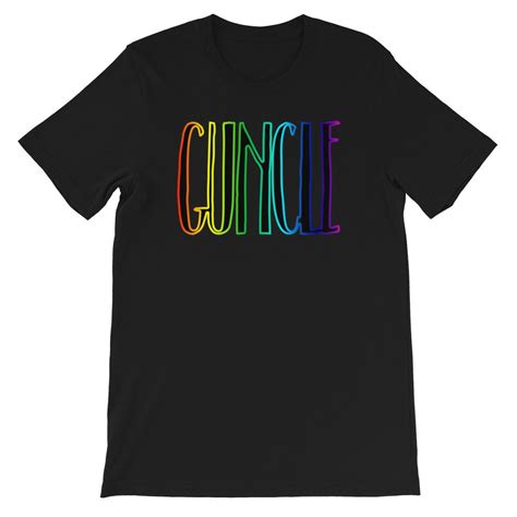 Guncle T Shirt Rainbow Gifts Gay Uncle Shirt Etsy
