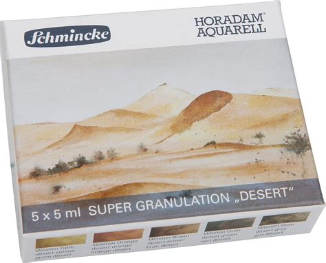 Buy Schmincke Horadam Watercolor Paint Super Granulation Set 5ml 5 Desert Colors Online At