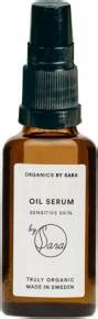 organics  sara oil serum sensitive skin ml pris