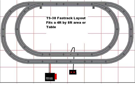 Lionel The Fastrack By Layout With Transformer