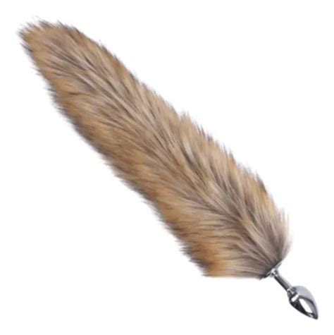 Plug A O Grande Cauda Raposa Anal Pelugem Marrom X Cm Mercadolivre