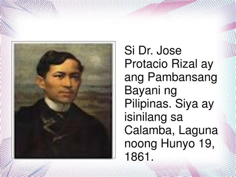 Ppt Dr Jose Rizal Ang Pambansang Bayani Ng Pilipinas Powerpoint