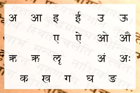 Introduction To Sanskrit Alphabet