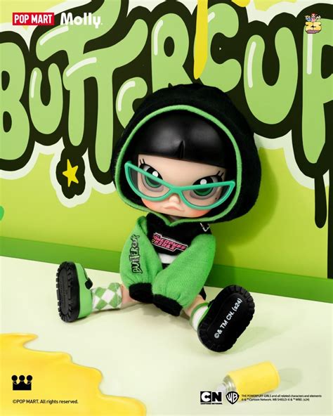 Pop Mart Blind Box Molly X The Powerpuff Girls Action Figures Series