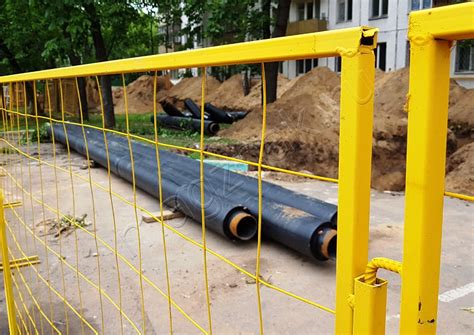 СТРОИТЕЛЬНЫЕ ОГРАЖДЕНИЯ ИСО инвентарные временные желтые 2000x1600мм ...