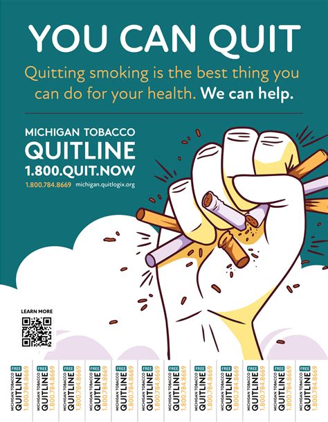 Tobacco Cessation Posters Healthy Behavior Optimization For Michigan