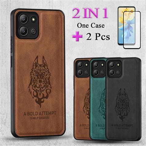 2 IN 1 For Infinix Hot 11 2022 X675 Phone Case TPU Soft Shockproof Case With Ceramic Protector