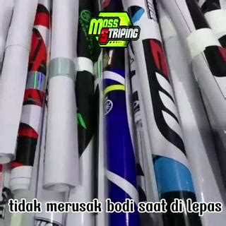 Hitam Stabilo Putih Ungu Hijau Merah Mesin Striping Stickers List