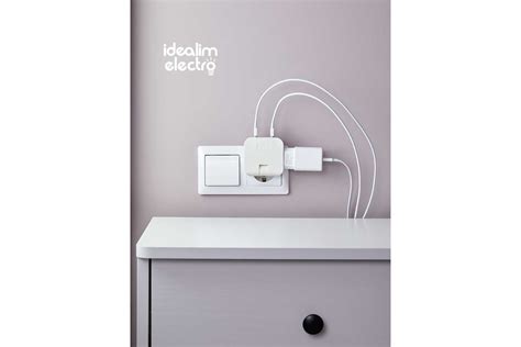 Сетевой электрический плоский поворотный тройник в розетку idealim с ...