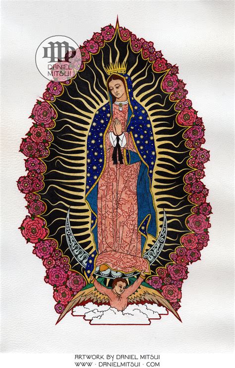 OUR LADY of GUADALUPE ~ DRAWING by DANIEL MITSUI