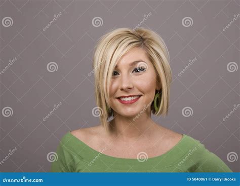 Blonde With Smile And Messy Hair Stock Image Image Of Face Model