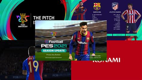 Pes 2017 New Graphic Menu V2 Season Update 2021 Youtube