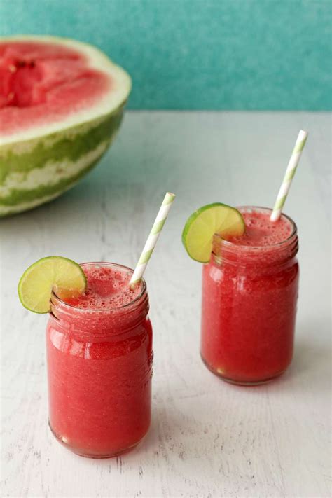Easy 2 Ingredient Watermelon Smoothie Loving It Vegan