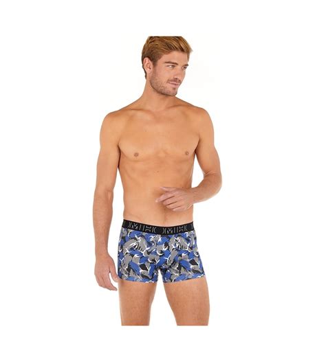 Lot De Boxers En Coton Brian Blue Print Hom Lingerie Sipp