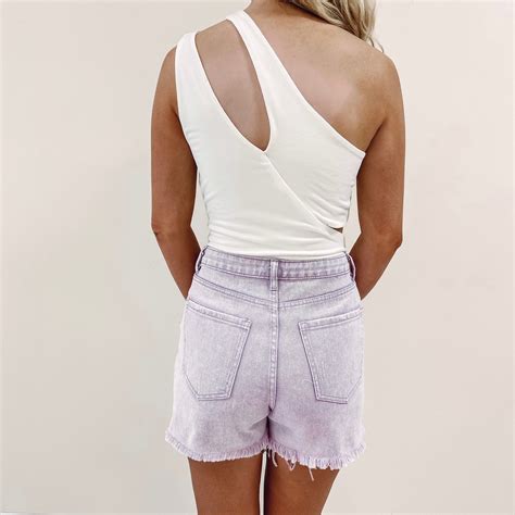 Purple Denim Shorts Indie Collection