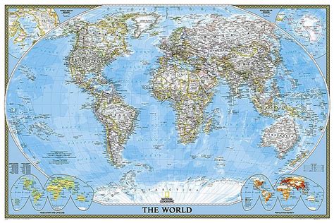 National Geographic Reference Map National Geographic World Wall Map