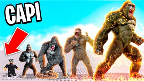 King Kong Size Comparison In Roblox Youtube