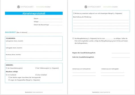 Bauabnahme F R Bauherren Inkl Protokoll Checkliste
