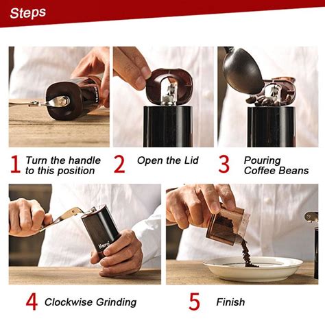 Купить Высокое качество Ручная кофемолка Нержавеющая сталь Конический ...