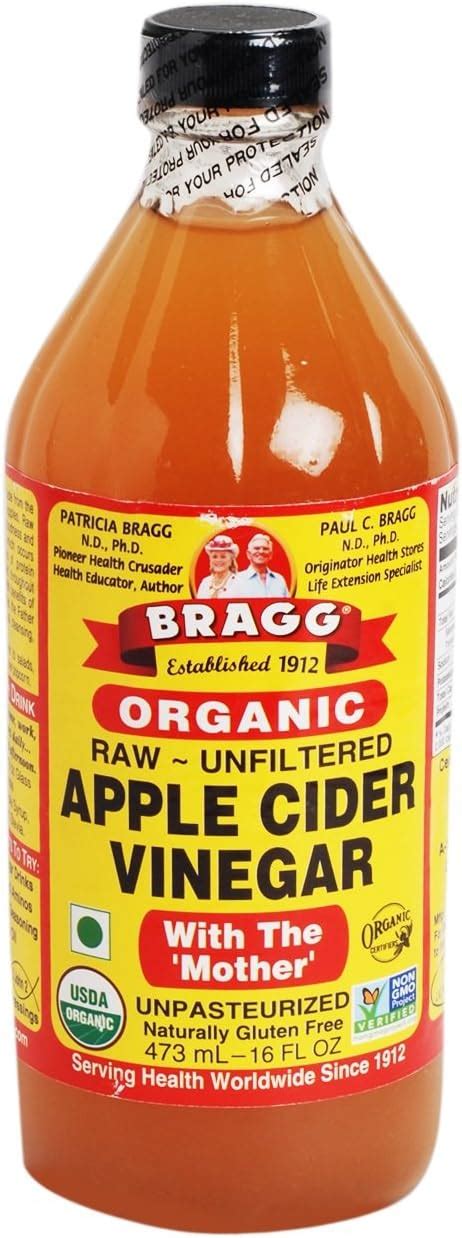 Bragg Organic Apple Cider Vinegar 473ml Amazones Alimentación Y Bebidas