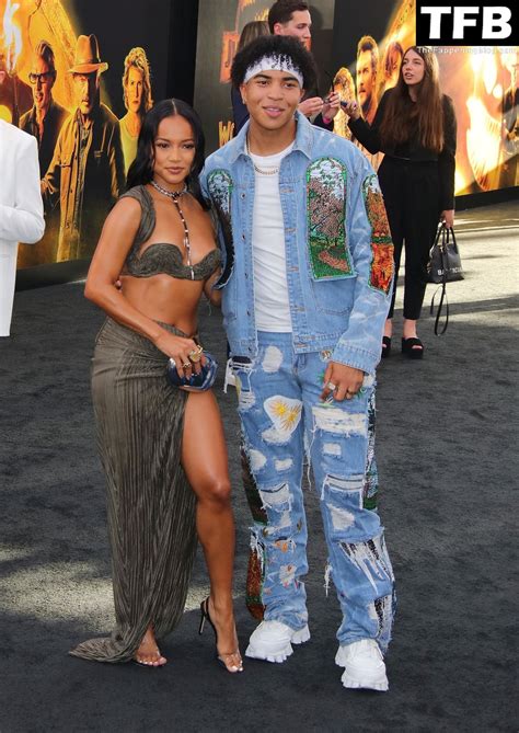 Karrueche Tran Flaunts Her Sexy Tits Legs At The Jurassic World Dominion Premiere In